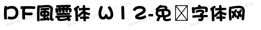 DF風雲体 W12字体转换